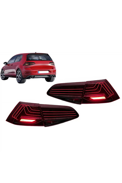 tuningset Πλήρης σειρά πίσω φώτων LED κατάλληλη για VW Golf 7 & 7.5 Hatchback...