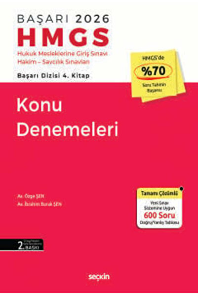 Seçkin Yayıncılık BAŞARI - HMGS Konu Denemeleri Av. Özge Şen,Av. İbrahim Bura...