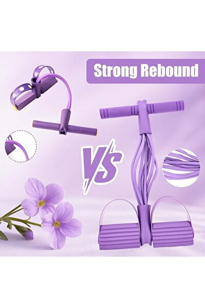 HEPİTOP Body Trimmer Mekik Çekme Aleti Evde Spor Egzersiz Lastiği 10 Tüplü
