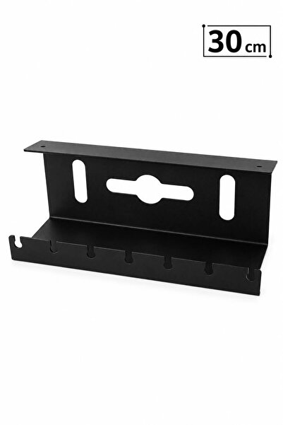 VENON 3O cm Black Forex Luxury Cable Organizer | |   Under Desk Metal Cable O...