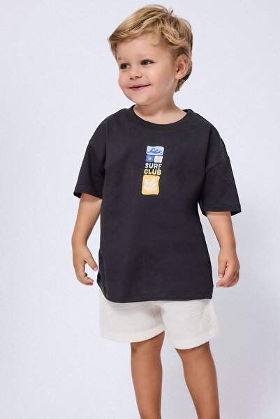 DeFacto Printed Oversize Short Sleeve T-Shirt Baby Boy I6236A526Au