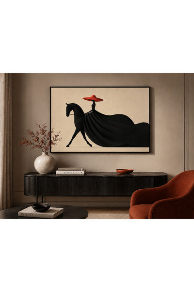 Ghaith Store "Mysterious Knight" Painting Modern Wall Art Decoration for Salo...