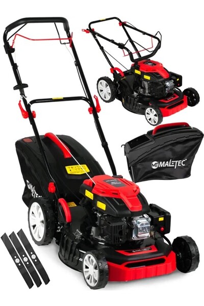 MalTec Masina de tuns iarba pe benzina, 17300W, motor mare 173 cm³, 51 cm, Ma...