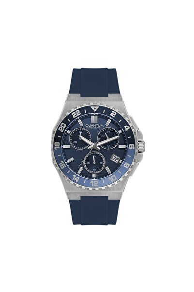 Quantum Men's Analog Dark Blue Dial Watch - PWG1147.390