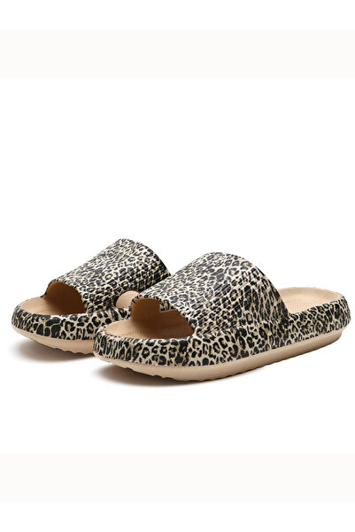 Take Two By Styli Multi-Color Leopard Print Comfort Slides