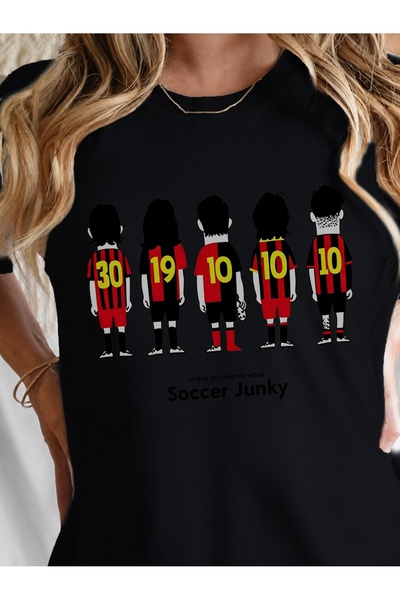 Generic Brand Cartoon Soccer Players with Numbers,casual wear,women's t-shirt...