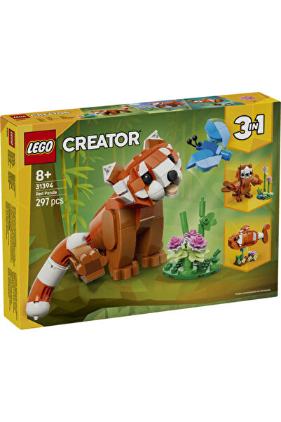 LEGO ® Creator 3’ü 1 Arada Sevimli Hayvanlar: Kızıl Panda 31394 - 8+ Oyuncak Yapım Seti (297 Parça)