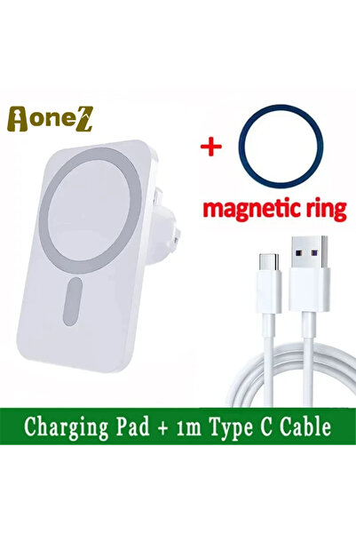 Choice White with cable 30W Fast Wireless Car Charger MagSafe For iPhone 17 1...