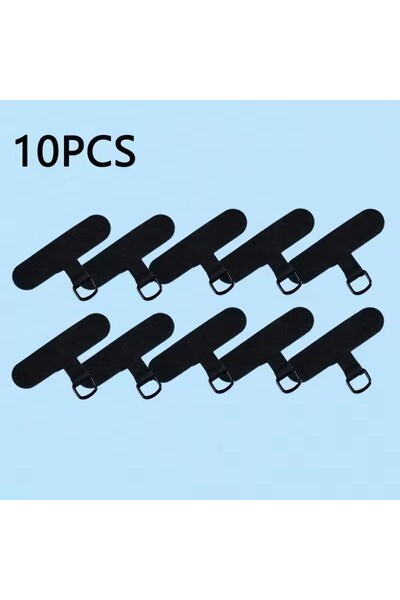 Choice6 10pcs Nilon black 10/5/1Pcs Universal Tpu Mobile Phone Anti-lost Lany...