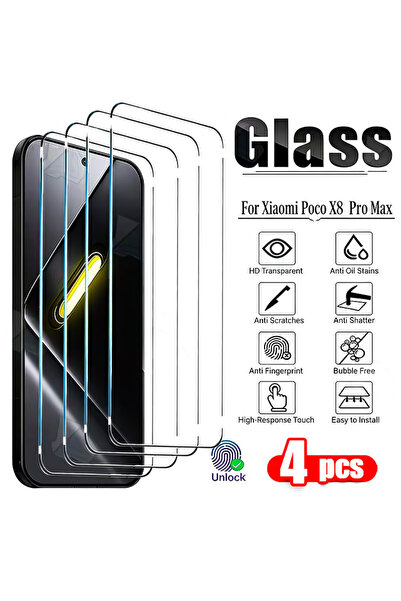 Choice9 Poco X8 Pro Max 4PCS 4PCS Unlocking Screen Protectors For POCO X8 Pro...