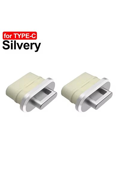 Choice7 2Pcs Silvery Anti-Dust Plug Charge Port DIY Dust Plug for iPhone 17 1...
