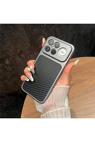 Choice Poco F8 ultra Dark Grey Business Carbon Fiber Pattern Hard PC Case For...