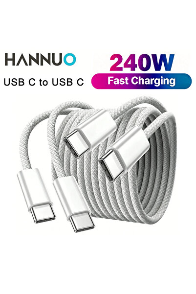 Choice1 Type-C to Type-C 2m White 1 HANNUO PD 240W Fast Charger Type C To USB...