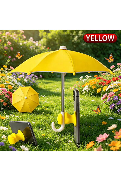Choice YELLOW Outdoor Live Phone Mini Umbrella Waterproof Rainproof Universal...