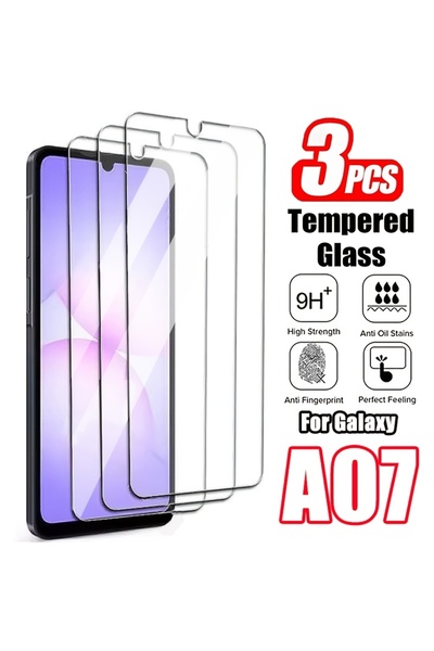 Choice 3 Pieces Galaxy A07 4G Set of 3 Tempered Glass Screen Protectors for f...