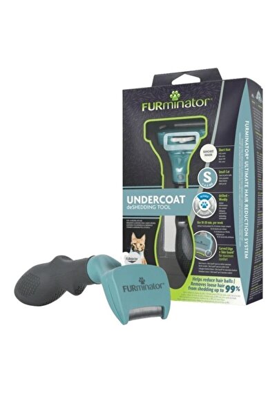 Furminator مشط جامع الشعر للقطط ذات الشعر القصير القصير S