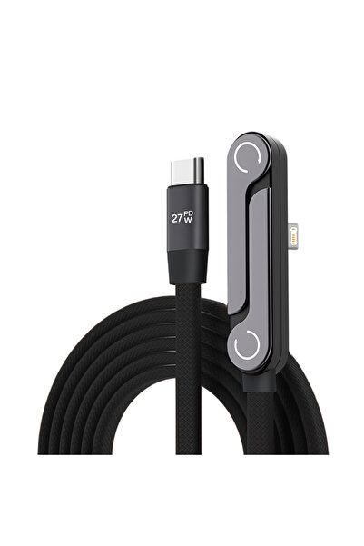 Choice 1.5m Black 2 In 1 Charging Cable USB Type C To IOS Fast Charging Data ...