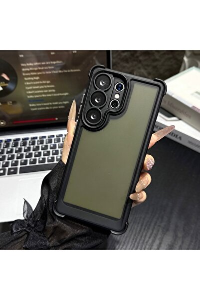 Choice40 Galaxy S24 Ultra Black Shockproof Clear Matte Armor Case For S26 S25...