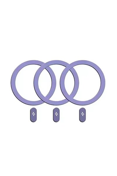 Choice10 3 Purple 1/5PCS Magnetic Sticker Metal Ring for Magsafe Wireless Cha...