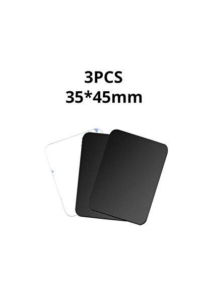 Choice10 3PCS Black 35x45 Magnetic Metal Plate Car Smartphone Holder Universa...