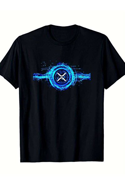 kai22 Ripple XRP Crypto Coin Graphic Men's Lounge Wear Tee, Soft Cotton For D...