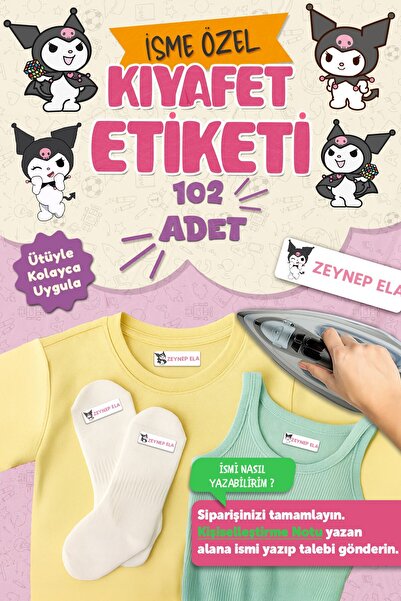 MSticker Kıyafet Etiketi - Okul Kıyafetlerine Kişiye Özel 30 Saniyede Kolay U...