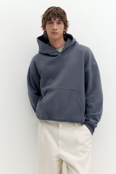 Pull & Bear STWD kutu kesim kapüşonlu sweatshirt