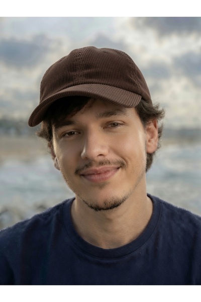 Mollycrush Men's Seasonal Corduroy Brown Hat |   Daily Adjustable Baseball Cap