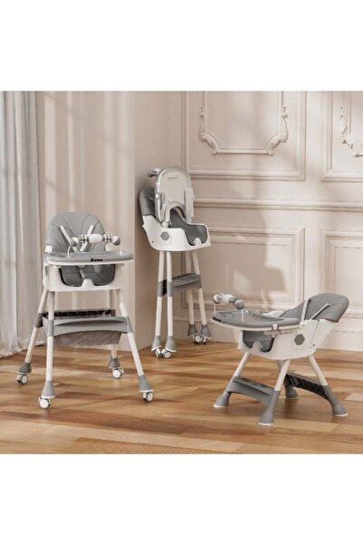 N.zone Luxury Multifunctional Baby High Chair Adjustable Height Reclining Din...