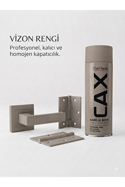 caxcolors CAX Akrilik Sprey Boya - Kapı Kolları Ve Menteşeler İçin Özel Renk ...