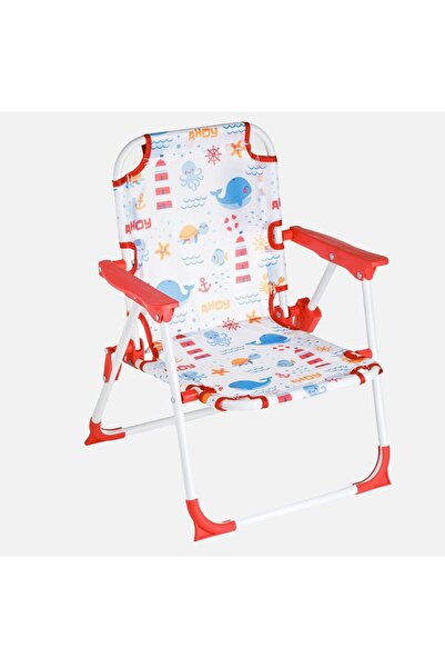 Zâna Casei Scaun pliabil metalic pentru copii, cu design Balenă și Far, 33x34...