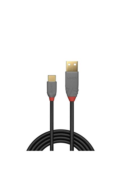 LİNDY LY-36887 USB 2.0 Type A to USB-C Data Cable, 2m