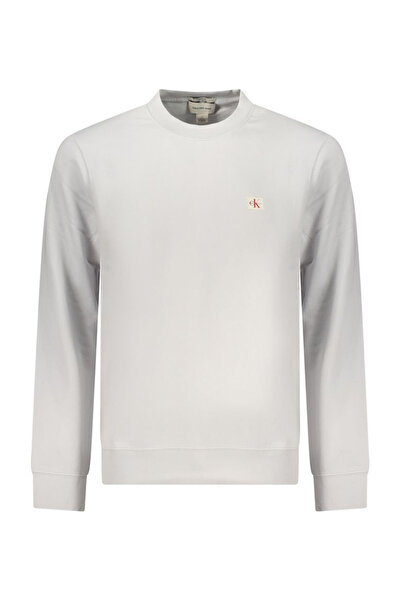 Calvin Klein Jeans Gri Erkek Sweatshirt LV04RG268GPSX CL LS 350TRRY WVN LB
