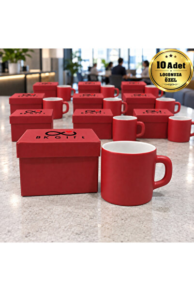 Bk Gift 10 Pieces of Colorful Boxed 300 ml Mug Cups with Your Logo, Corporate...