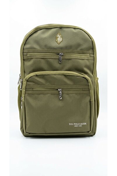 U.S. Polo Assn. Unisex Backpack School Bag Multi-Compartment Zippered Side Me...