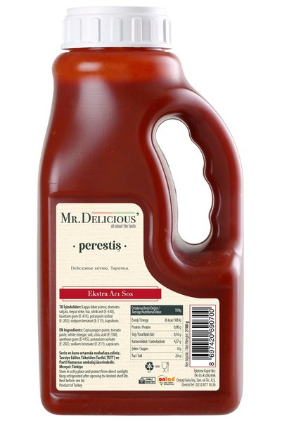 Mr.Delicious' Ekstra Acı Sos 12000 Shu 2lt