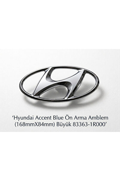 fkoto Hyundai Accent Blue Ön Arma Amblem (168mmX84mm) Büyük 83363-1R000