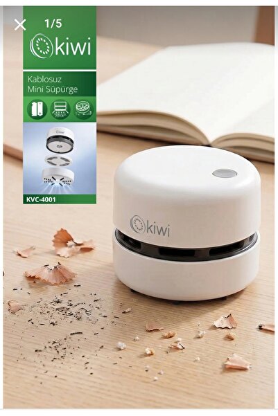 Kivi Kablosuz Mini El Süpürgesi Pilli Kırmızı Kvc-4001