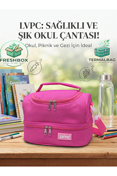 Shopiolog Waterproof thermal lunch bag for elementary school, kindergarten, n...