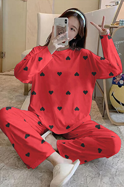 kuzey homewear Long Sleeve Pajama Set WereAllİnThisTogether SuperSoft Basic S...