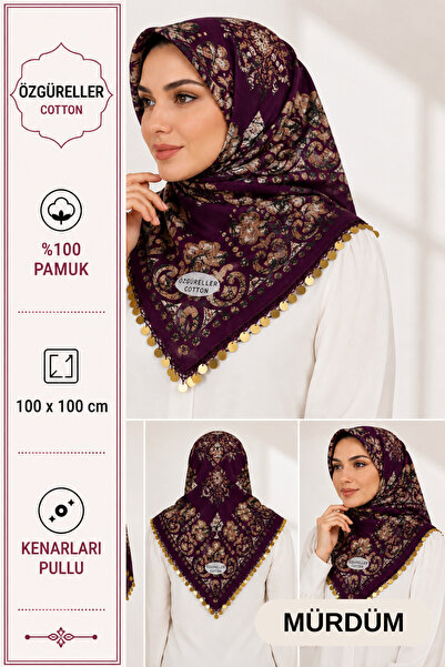 ÖZGÜRELLER %100 Pamuklu Etnik Desen KENARLARI PULLU Yazma ,Hediyelik Kaymayan...
