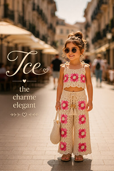 tce the charme elegant Hand-Knitted Special Design Baby Set