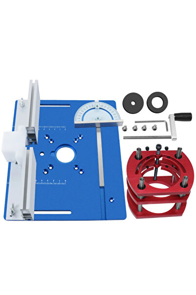 choice2 Blue Plate Lift Set Woodworking Router Lift Kit - Aluminum Router Tab...