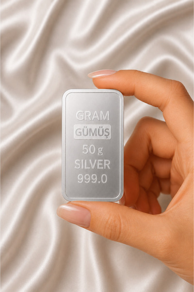 VEKGOLD 50 Gram Külçe Gümüş – Yatırımlık Gümüş
