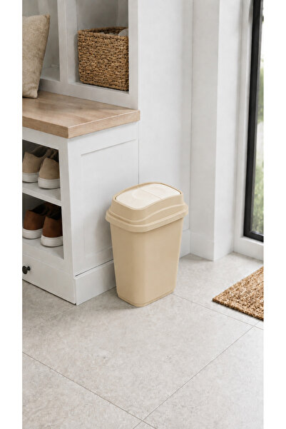 Hagen 10 Liter Swinging Lid Trash Can White – Compact Waste Bin for Kitchen, ...