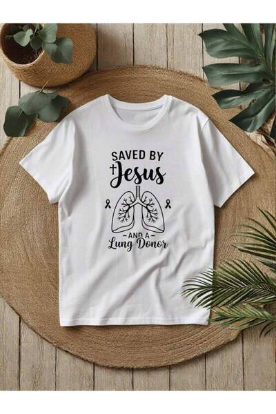 k222 Men's Short-Sleeve Full Style, Printed The Words 'Saved By Donor' Along ...