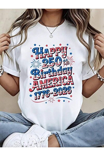 NOURAM Happy 250th Birthday, USA! 1776–2026 Patriotic Independence Day T-Shir...