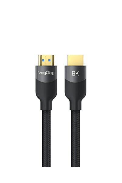 Premium 8k 60Hz 4K 120Hz Hdcp Arc Hdr Örgülü HDMI 2.1 Kablo 5 Metre