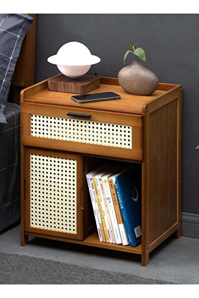 Generic Bedside Table Wooden Side Table Bedside Storage Cabinet with 1 Drawer...