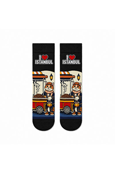 CARNAVAL SOCKS Carnaval Istanbul Chestnut Seller Cat Unisex Socks